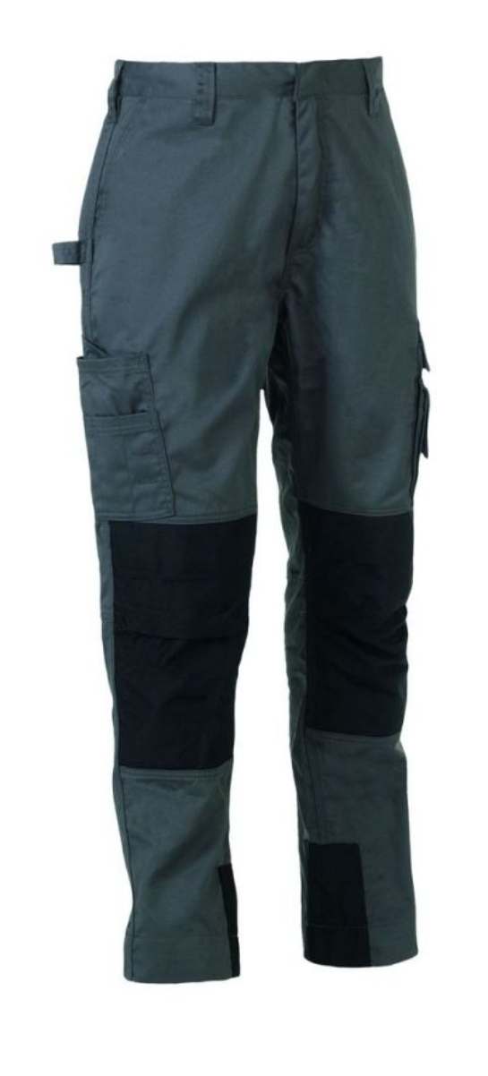 Pantalon bleu de travail avec poches genoux PBV 100% Coton