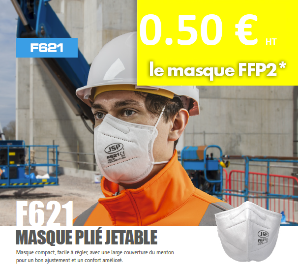 Masque FFP2 jetable : lot de masques