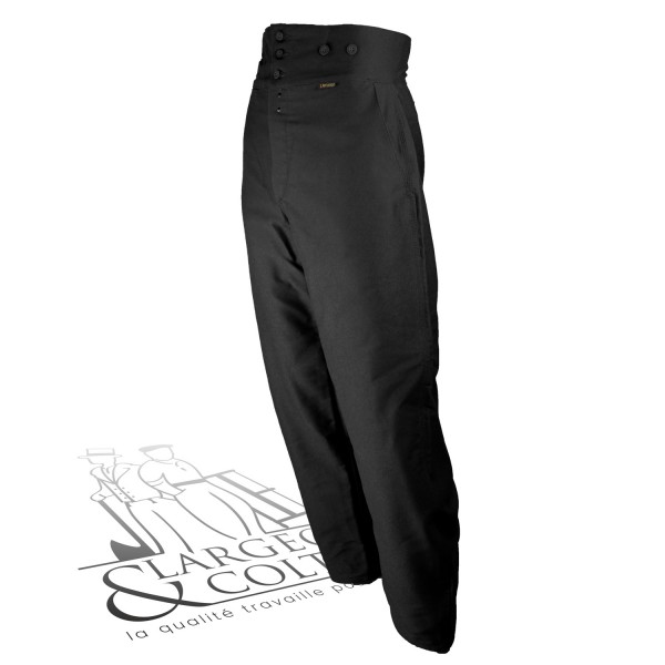 Pantalon Charpentier Largeot 99500T Noir Taille Haute